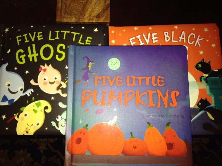 The James' are having a fun night of reading thanks to Grammie 10-13-14